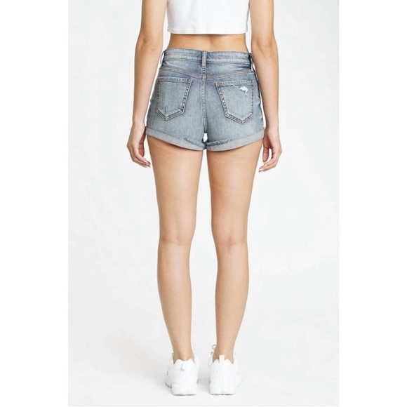 EUNINA NWT Kara Super High Rise Denim Jean Shorts Size M - Picture 3 of 12